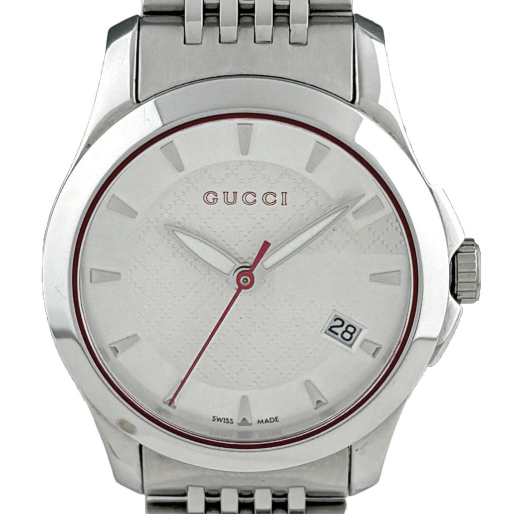 Gucci Timeless 126.5 Watch SS Quartz White