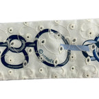 Hermes Scarf Twilly Light Blue White Re Boucles Silk — view 2