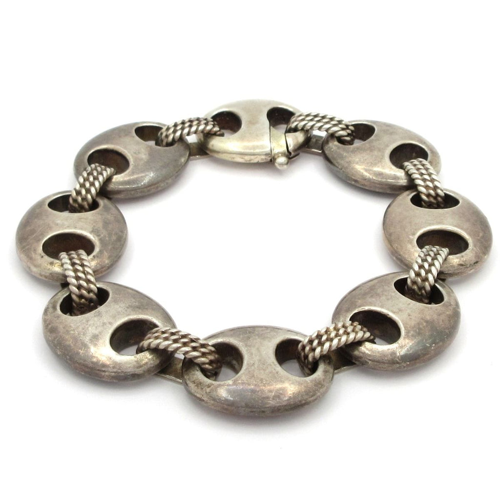 Hermes Bracelet Schrois GM Silver Crab Mark