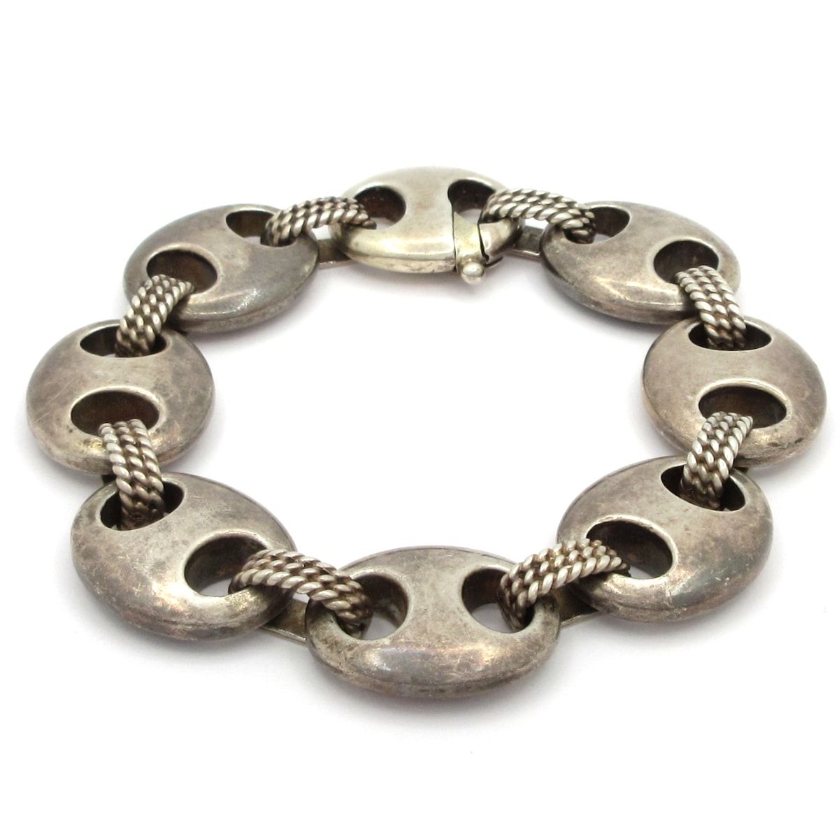 Hermes Bracelet Schrois GM Silver Crab Mark