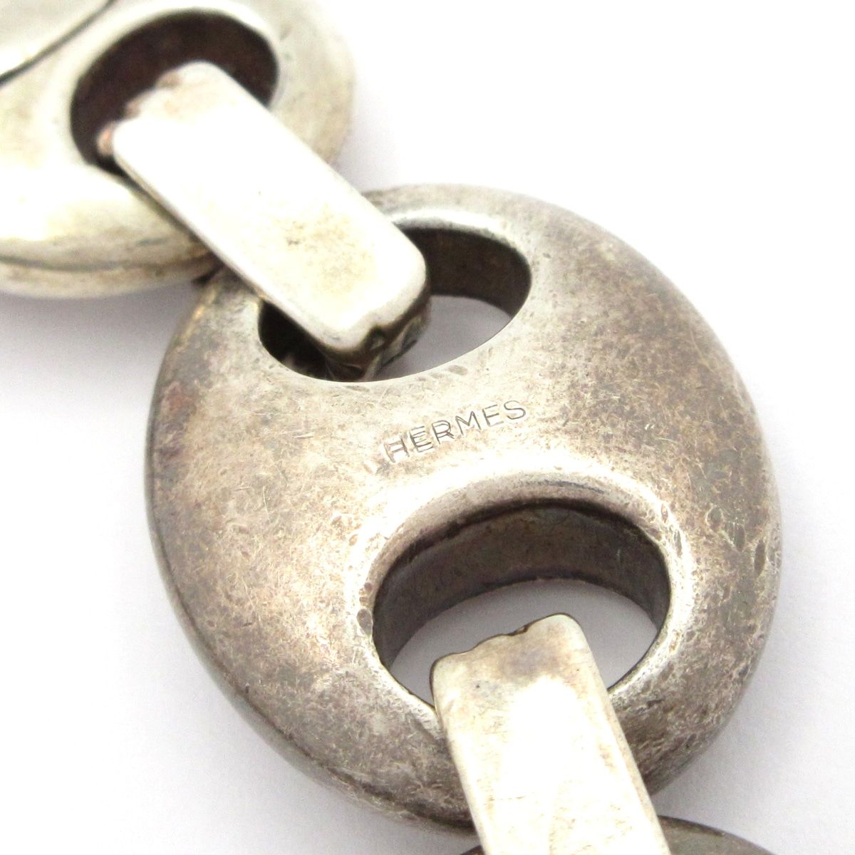 Hermes Bracelet Schrois GM Silver Crab Mark — view 4