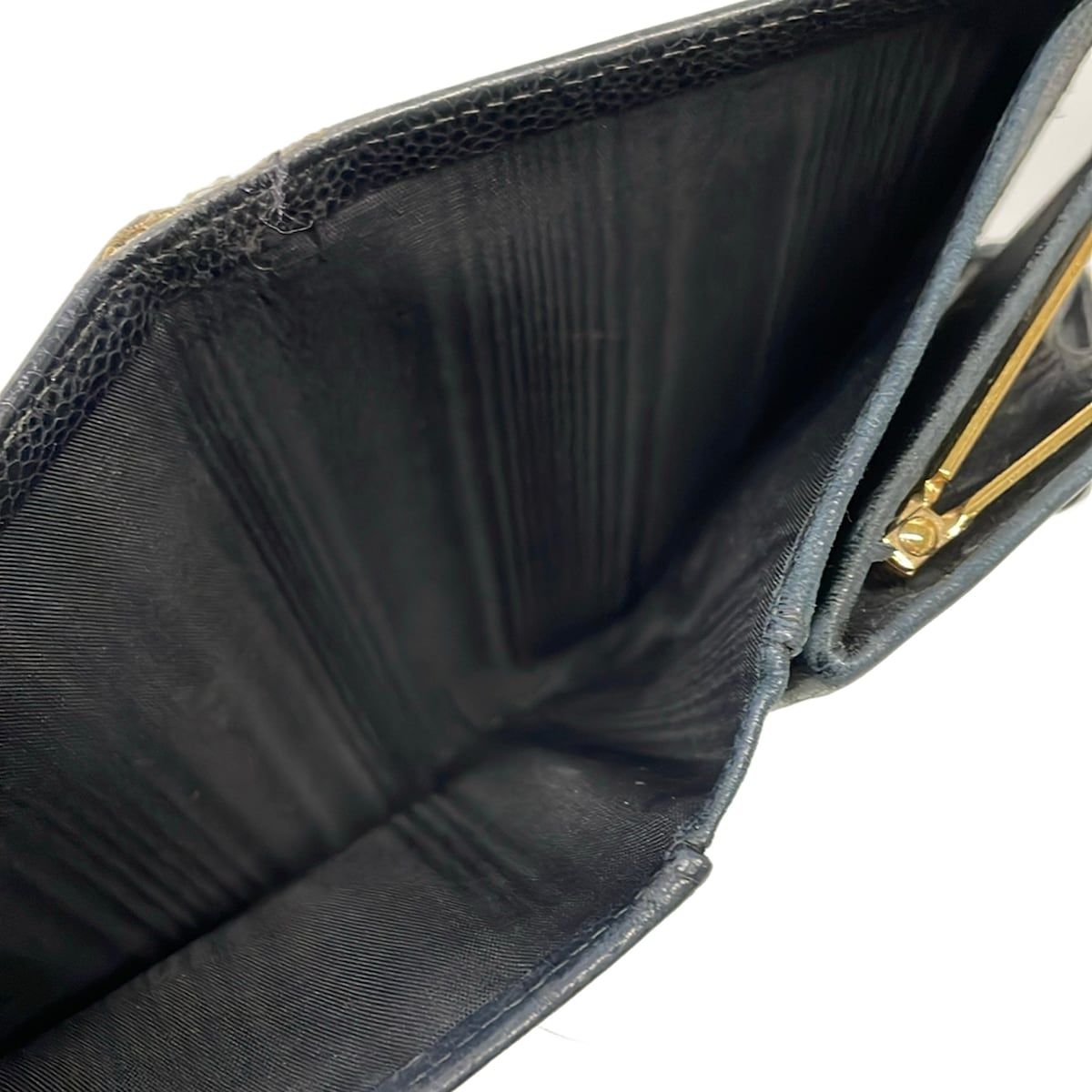 Chanel Wallet Black CC Logo Gold Kiss Lock — view 8