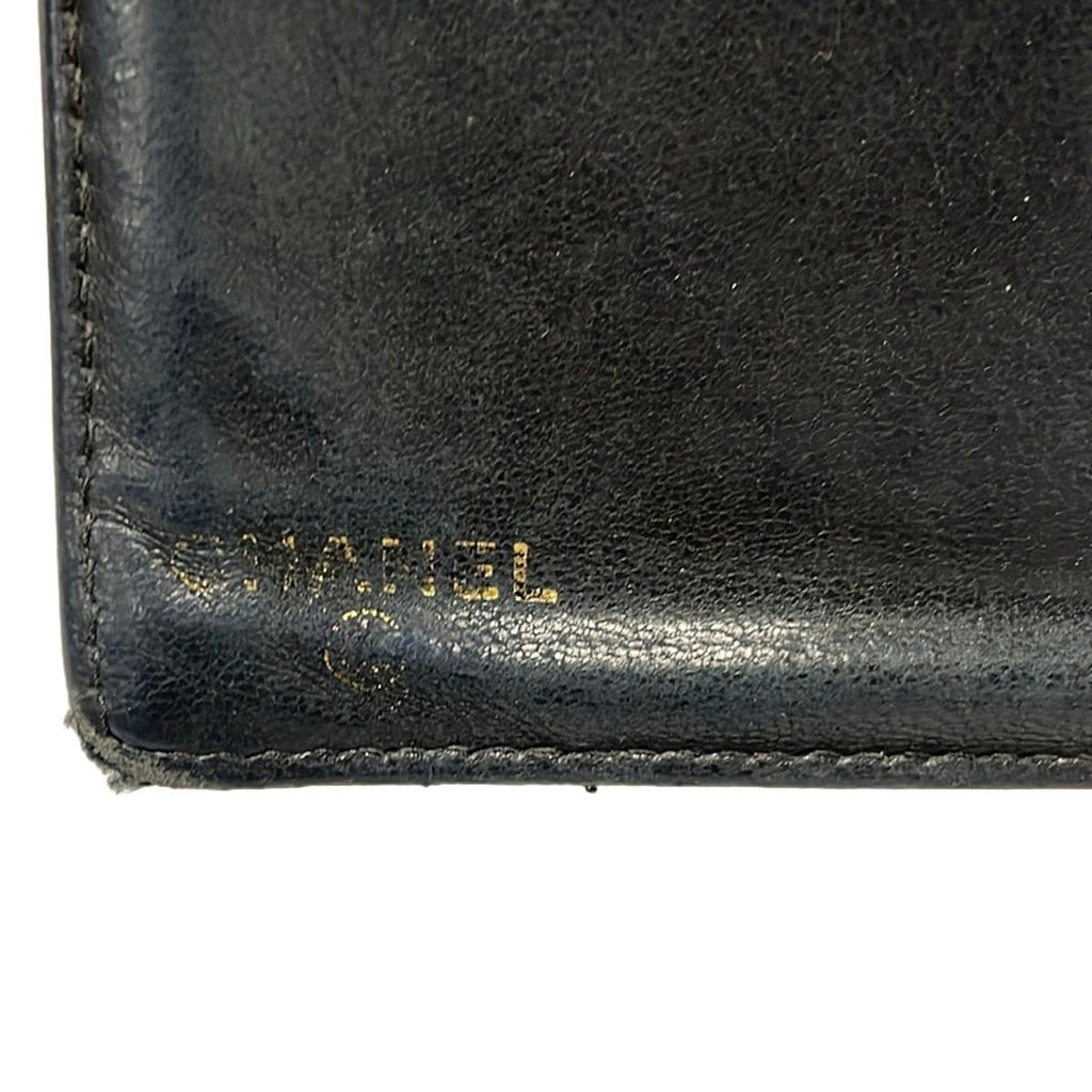 Chanel Wallet Black CC Logo Gold Kiss Lock — view 5