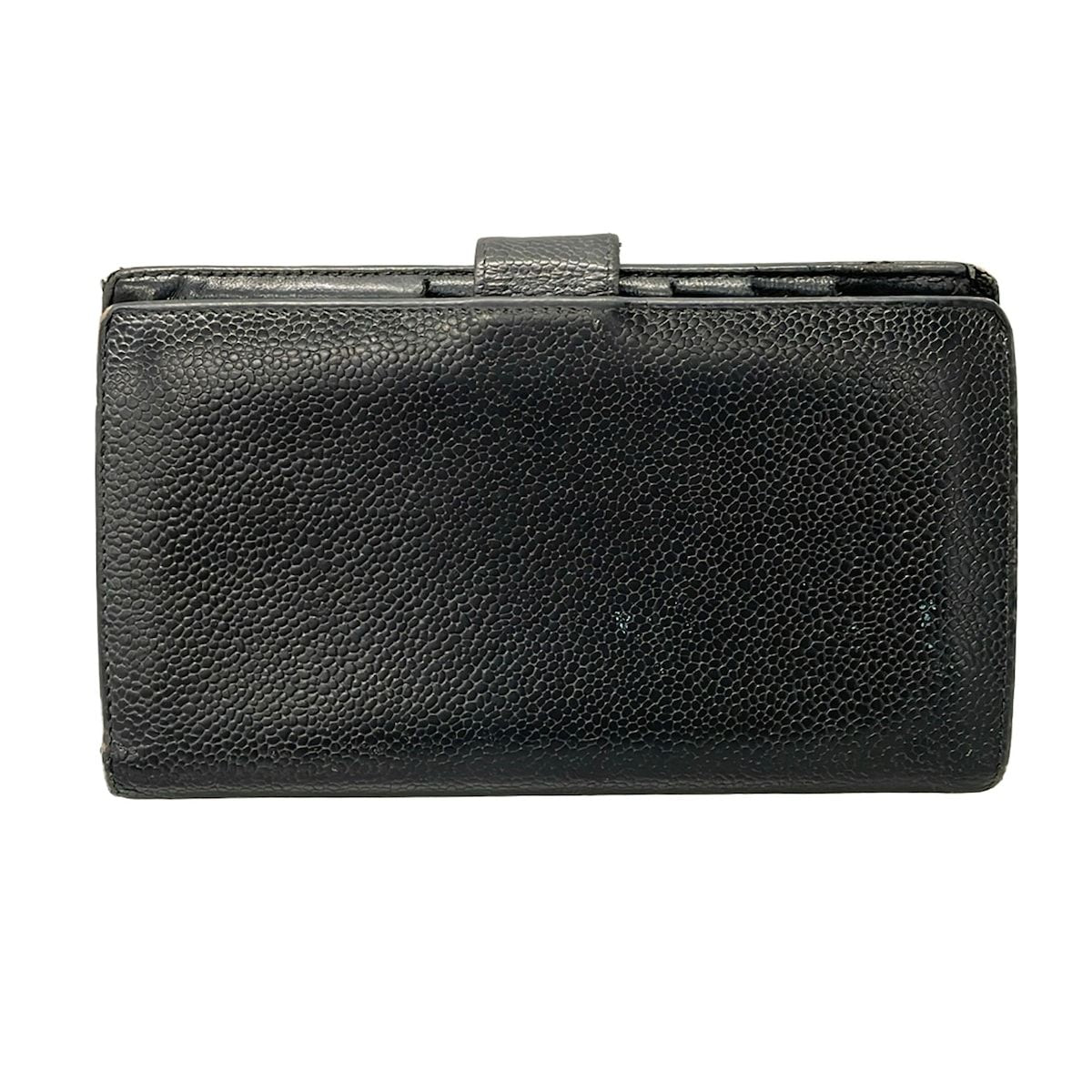 Chanel Wallet Black CC Logo Gold Kiss Lock — view 2
