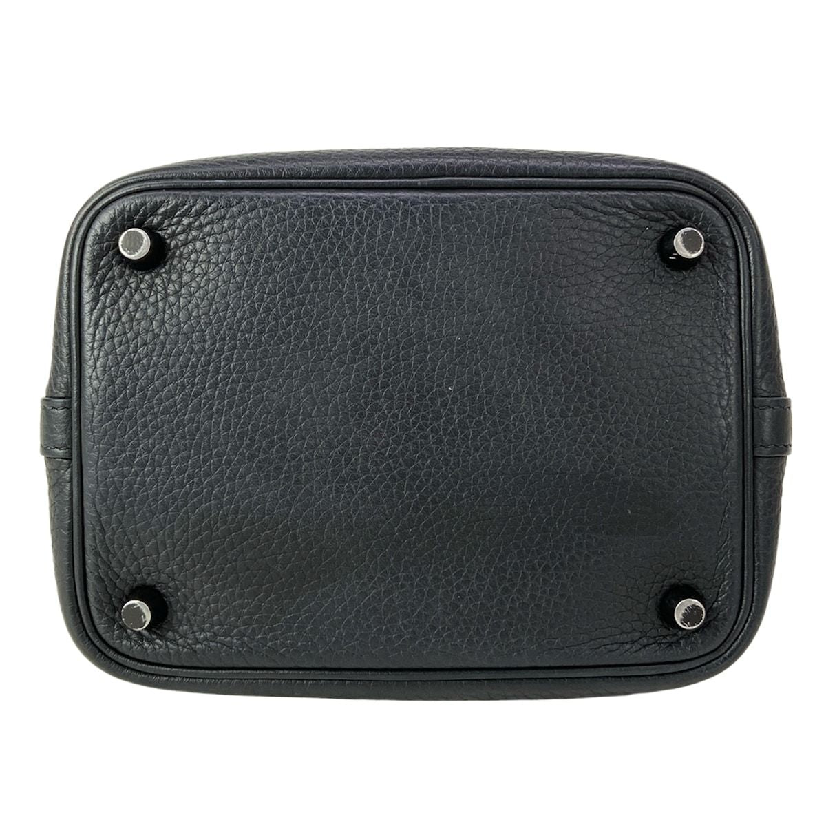 Hermes Handbag Picotin Lock PM Black Monochrome — view 5