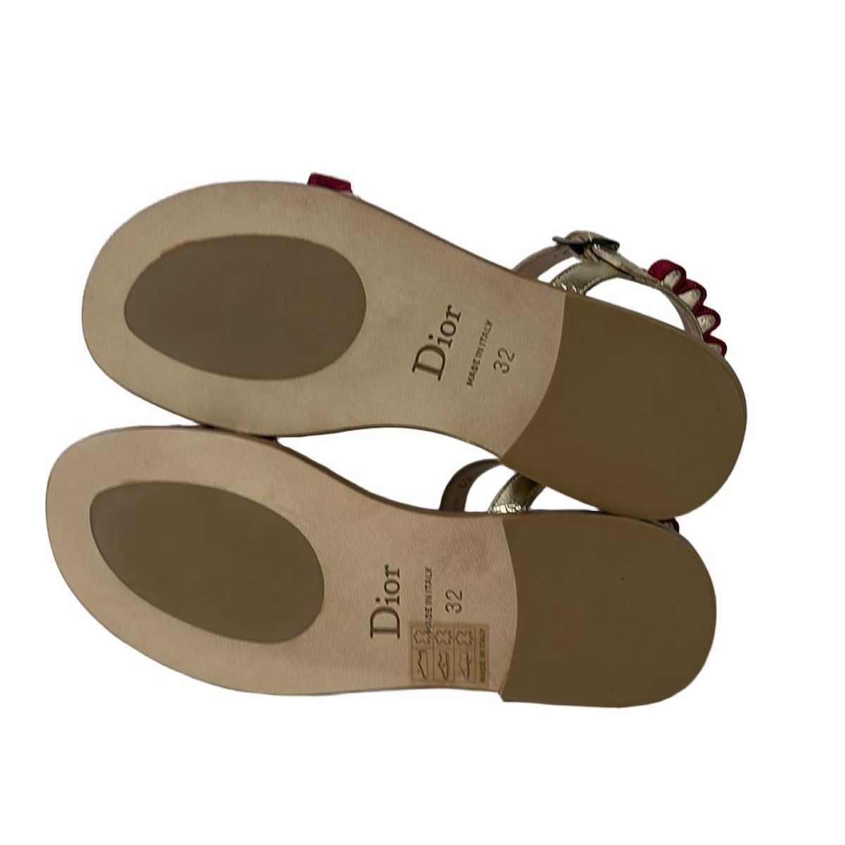Dior Sandals Silver Pink Leather — view 4