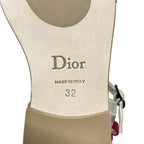 Dior Sandals Silver Pink Leather — view 6