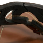 Gucci Sandals 35 1 2C Brown Interlocking Wedge Sole Leather — view 8