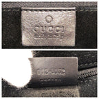 Gucci Vintage GG Pattern Black Silver Suede 002 Tote Shoulder — view 4