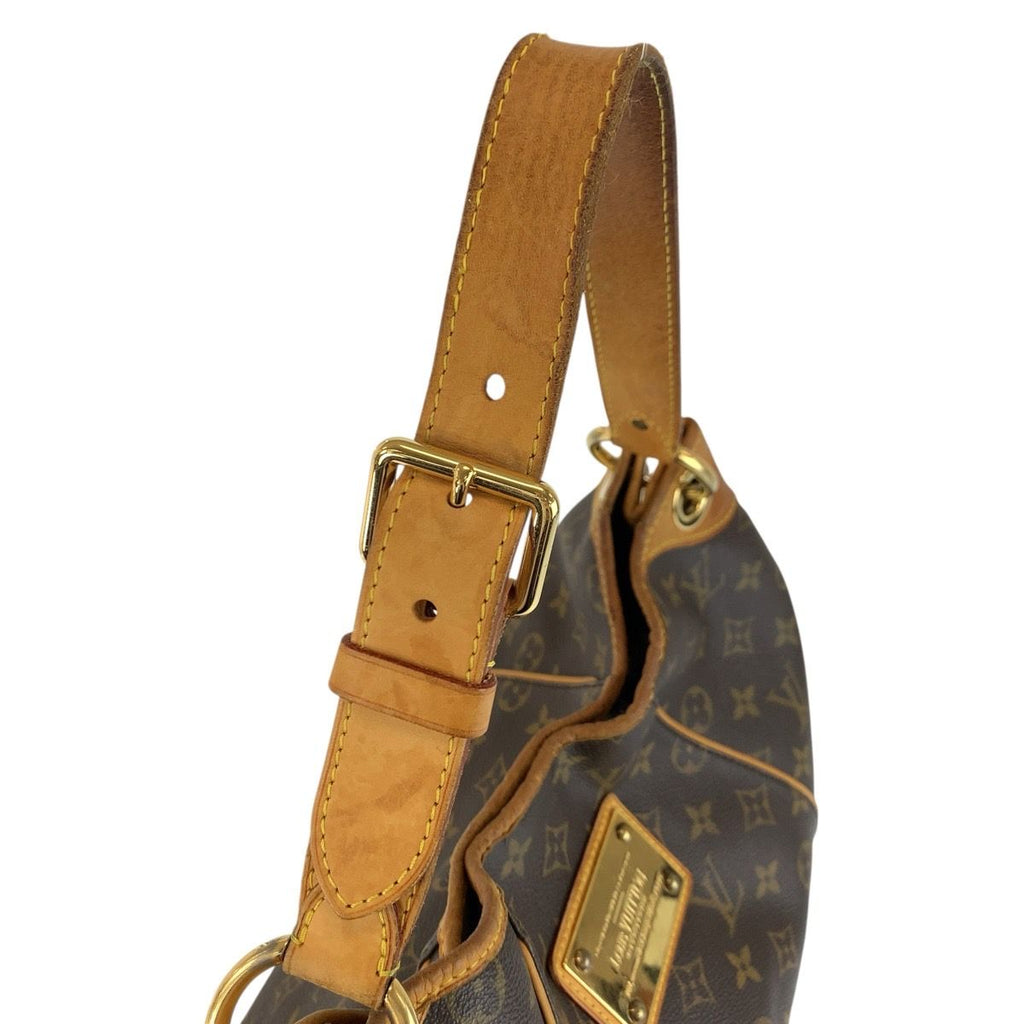 Louis Vuitton Monogram Galleria PM Brown Gold Shoulder — view 8
