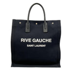 Saint Laurent Paris Tote North South Rive Gauche Black Leather