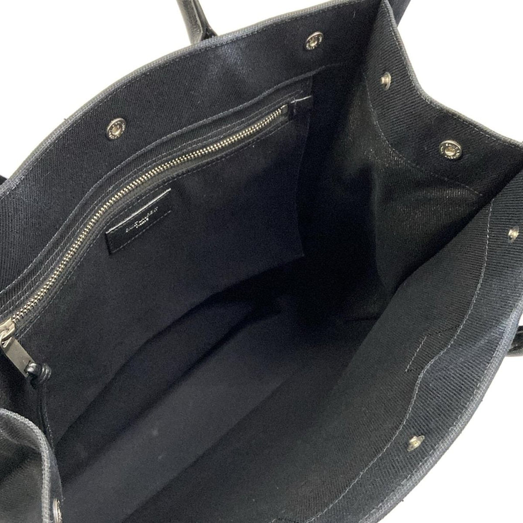 Saint Laurent Paris Tote North South Rive Gauche Black Leather — view 7
