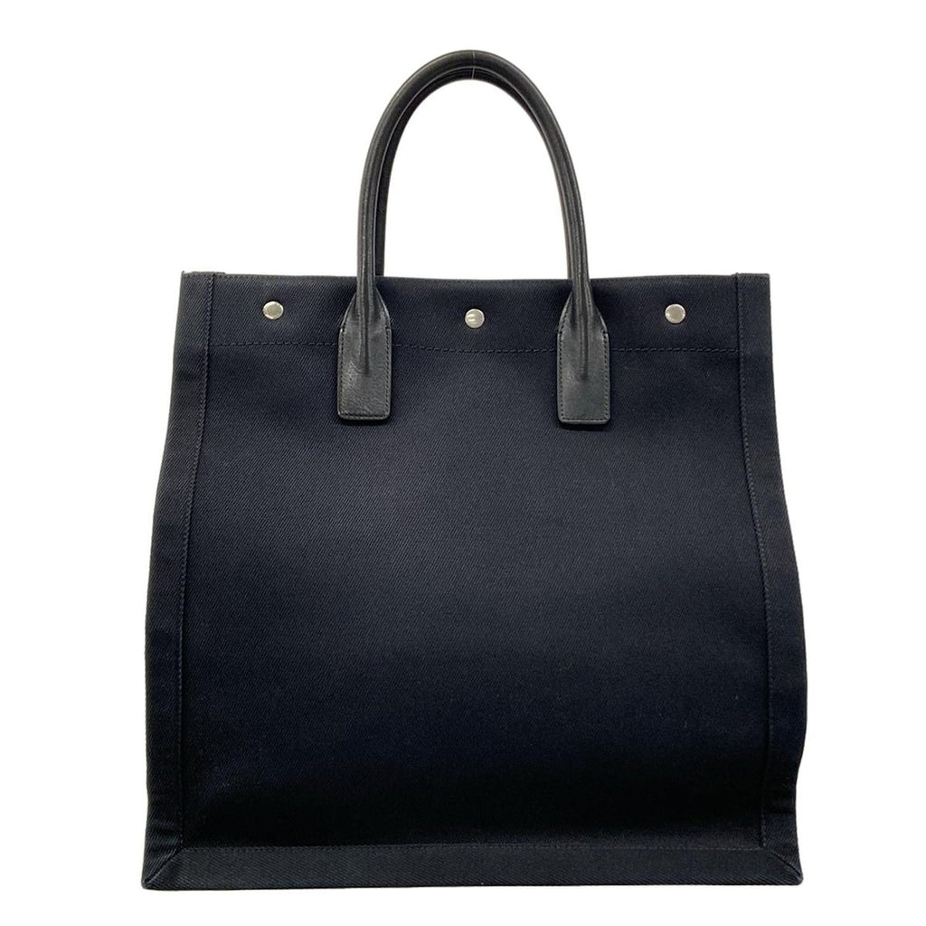 Saint Laurent Paris Tote North South Rive Gauche Black Leather — view 3