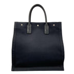 Saint Laurent Paris Tote North South Rive Gauche Black Leather — view 3