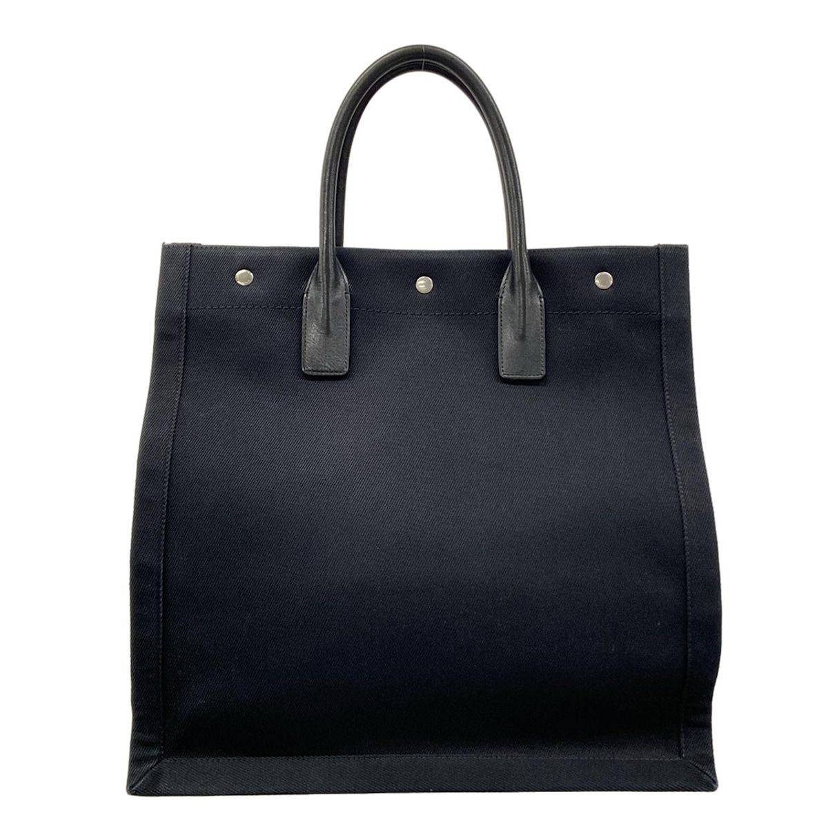 Saint Laurent Paris Tote North South Rive Gauche Black Leather — view 3