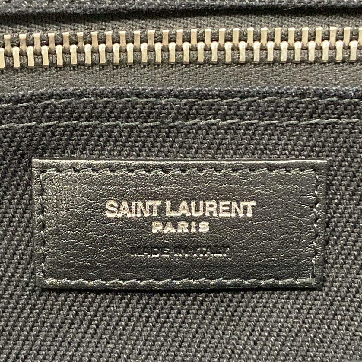 Saint Laurent Paris Tote North South Rive Gauche Black Leather — view 9