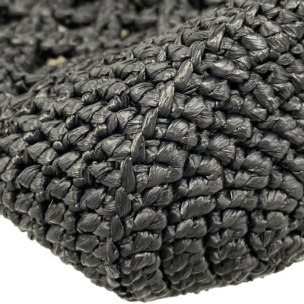 Prada Tote Crochet Black Braided Mini — view 6