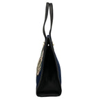 Gucci Tote Tiger Embroidery Navy Black Multi Flower Leather — view 4