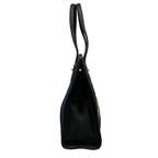 Gucci Tote Tiger Embroidery Navy Black Multi Flower Leather — view 2