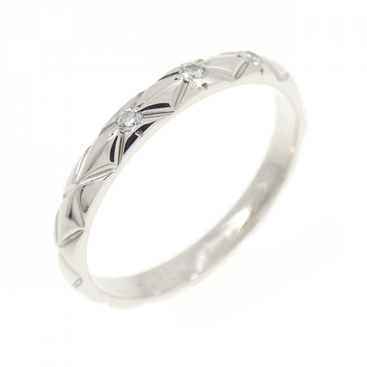Chanel Quilted Ring Silver
