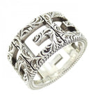 Gucci Square Ring Silver