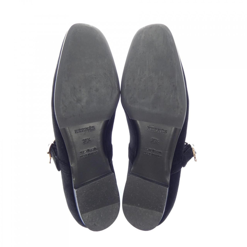 Hermes Jane Hapi Buckle Flat Shoes — view 4