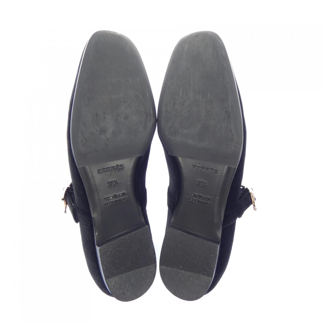 Hermes Jane Hapi Buckle Flat Shoes — view 4