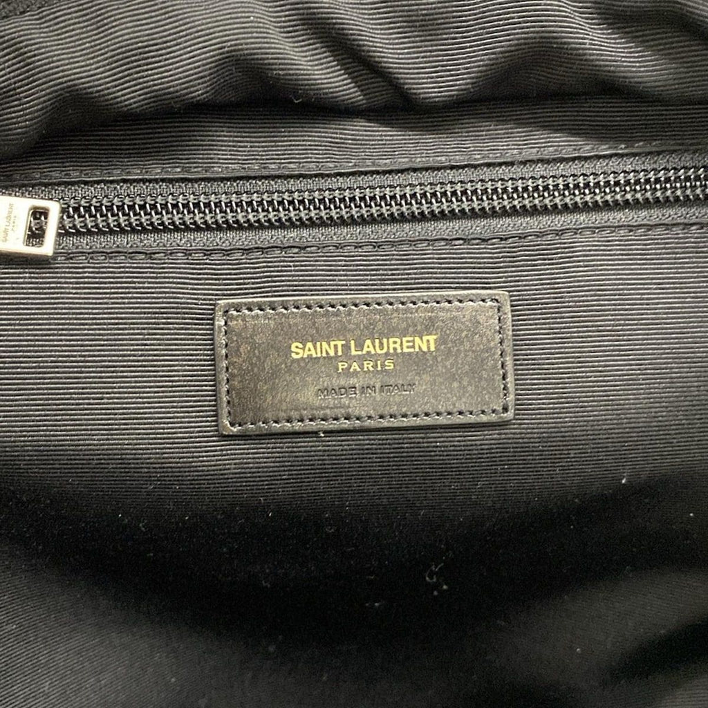 Saint Laurent Paris Backpack Classic Hunter Black White — view 9