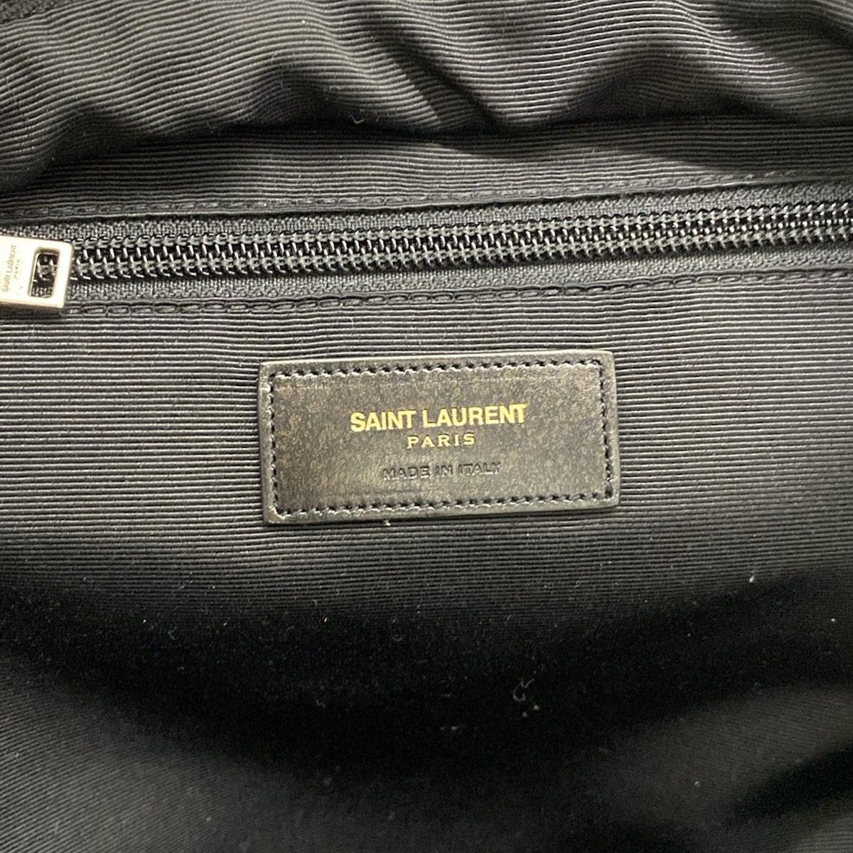 Saint Laurent Paris Backpack Classic Hunter Black White — view 9