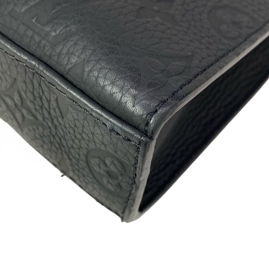 Louis Vuitton Handbag Taurillon Monogram Sac Plat Cross Noir Leather Cowhide — view 9