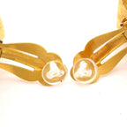 Chanel Earrings Gold Cross — view 4