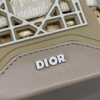 Dior Handbag Sahara Ivory Beige Basket Bag Leather — view 9