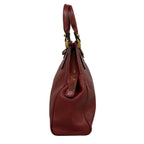 Gucci Handbag Top Handle Tote Red Cat Head Leather — view 2