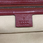 Gucci Handbag Top Handle Tote Red Cat Head Leather — view 9