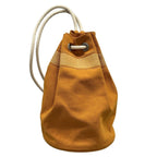 Hermes Shoulder Bag Sac Marine Receiver Canvas Orange Ivory Silver
