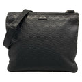 Gucci Shoulder Bag Guccissima Line Black Leather