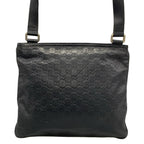 Gucci Shoulder Bag Guccissima Line Black Leather — view 3