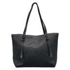Prada Tote Black Logo Leather