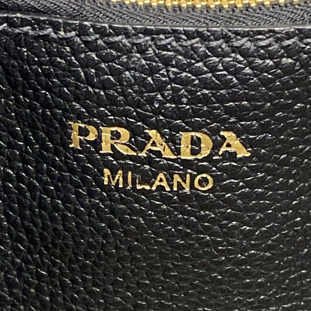 Prada Tote Black Logo Leather — view 8