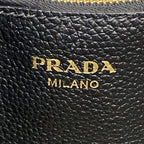 Prada Tote Black Logo Leather — view 8