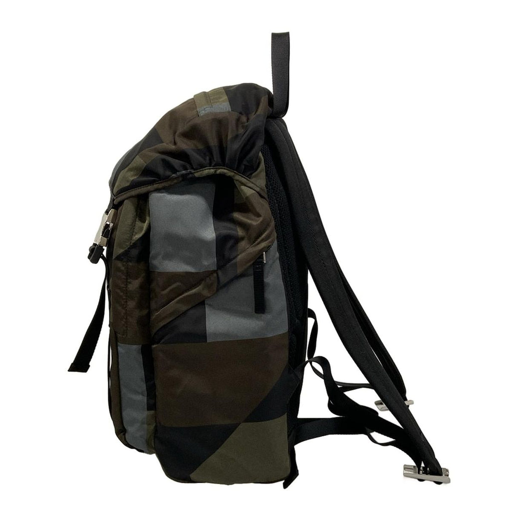 Prada Backpack Dark Green Black Multi — view 4