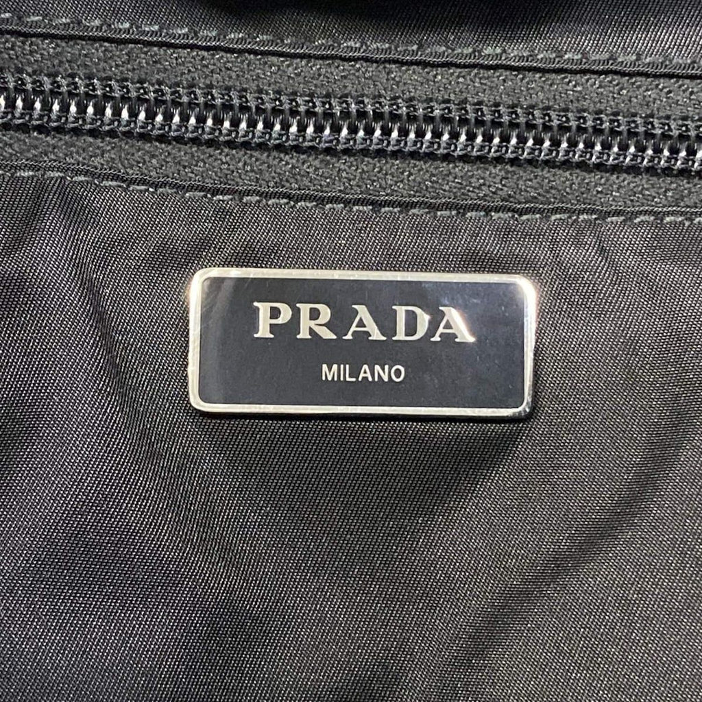 Prada Backpack Dark Green Black Multi — view 9
