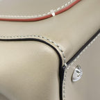 Fendi Handbagcom Gray Beige Leather Handbag — view 6