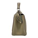Fendi Handbagcom Gray Beige Leather Handbag — view 4