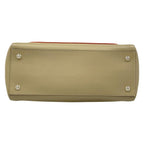 Fendi Handbagcom Gray Beige Leather Handbag — view 5