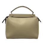 Fendi Handbagcom Gray Beige Leather Handbag — view 3