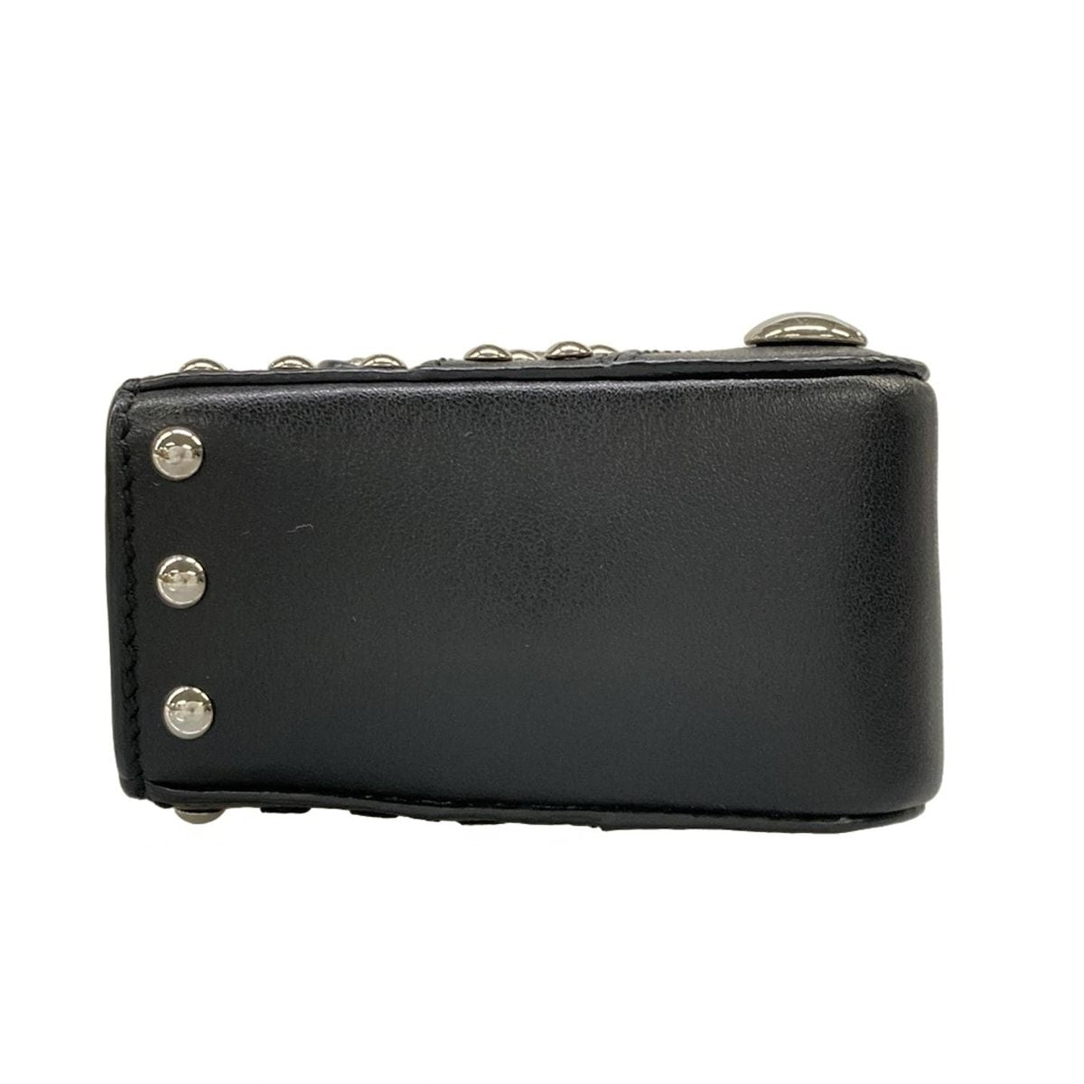 Prada Case Black Studded Leather Vanity — view 9