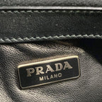 Prada Case Black Studded Leather Vanity — view 5