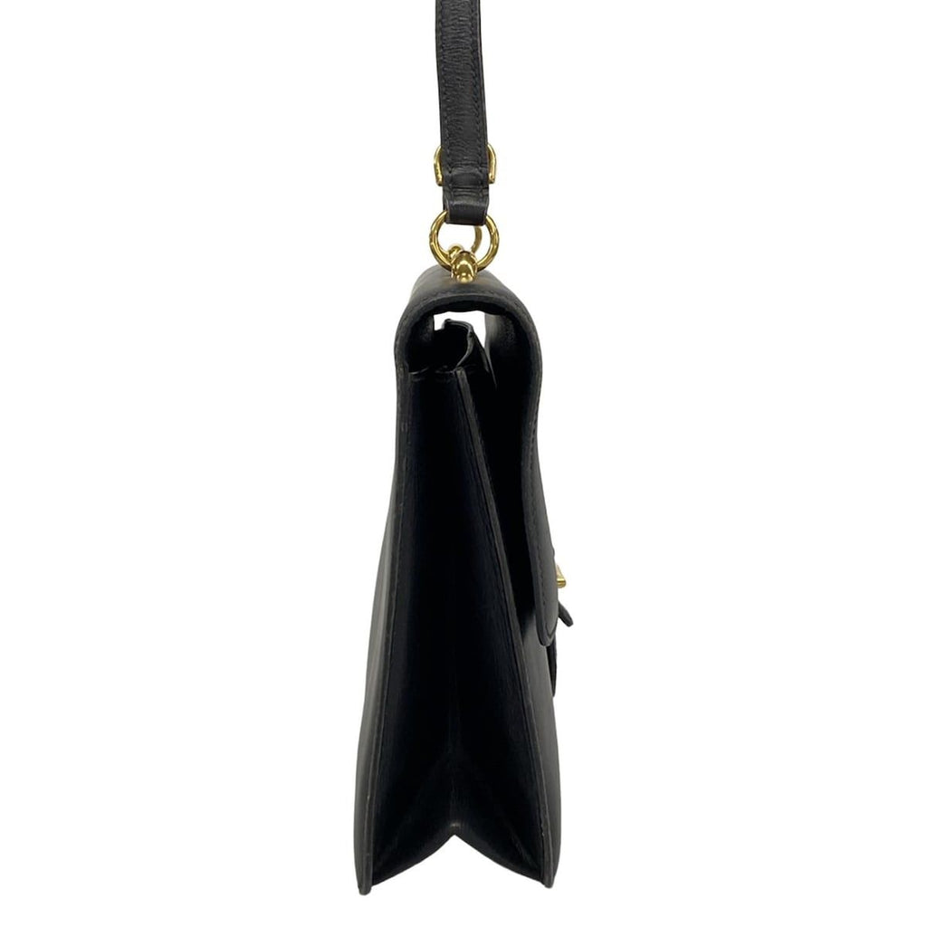 Hermes Shoulder Bag Sandrine Black Gold — view 2