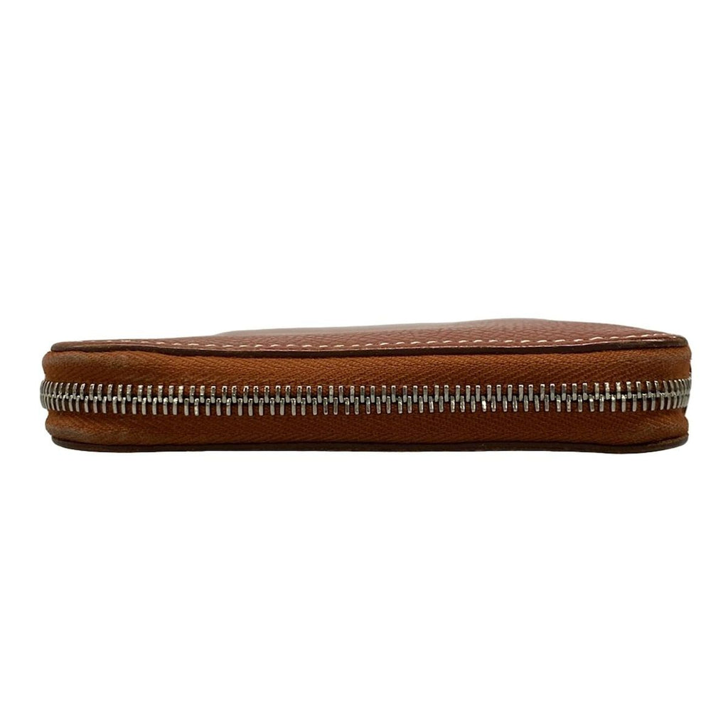 Hermes Wallet Azap Long Silk in Brick Silver — view 9